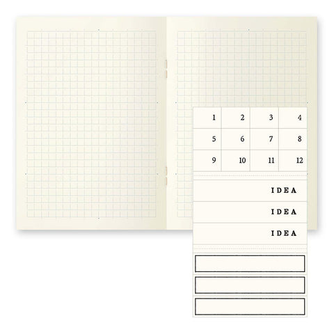 Cuaderno ligero A6 Midori MD Paper - Pack de 3