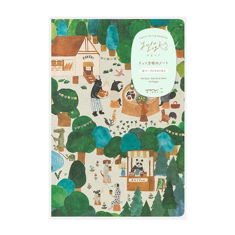 Libreta B6 Forest Animal - Páginas con dibujos y malla de puntos