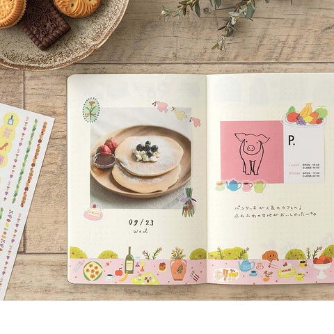 Libreta B6 My life - Páginas con dibujos y malla de puntos