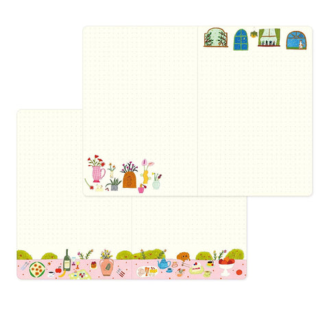 Libreta B6 My life - Páginas con dibujos y malla de puntos