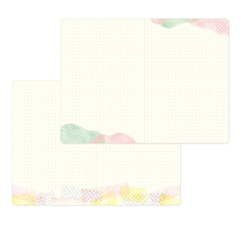 Libreta B6 Watercolor - Páginas con dibujos y malla de puntos
