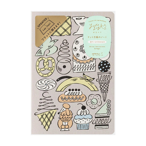 Libreta B6 Sweets and animals - Páginas con dibujos y malla de puntos