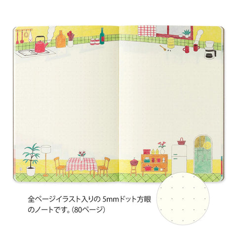 Libreta B6 Daily Life - Páginas con dibujos y malla de puntos
