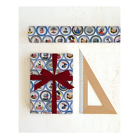 Papel regalo Platos antiguos - 50x70cm