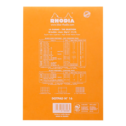 Bloc Rhodia nº 16 A5 - hoja puntos