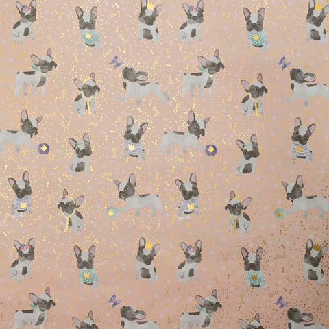 Papel regalo Bulldog Francés - 100x70cm