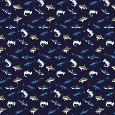 Papel regalo Tiburones 100x70cm