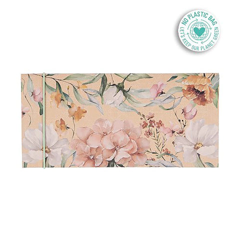 Sobre de regalo Billetero - Flores fondo kraft
