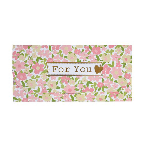 Sobre de regalo Billetero - Pequeñas flores rosas