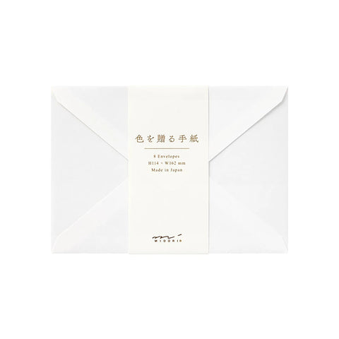 Sobres para carta 162x114mm Blanco - Midori