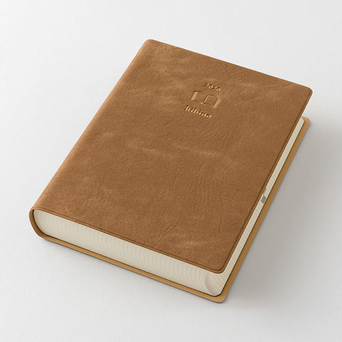 Agenda 2026 hibino Camel A6 2 páginas día Midori