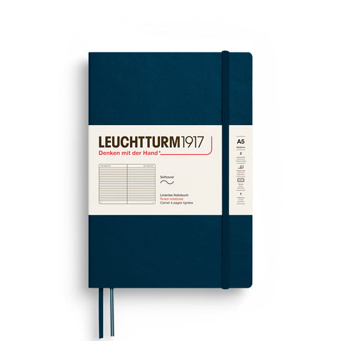 Leuchtturm1917 Libreta A5 Tapa blanda Deep Sea