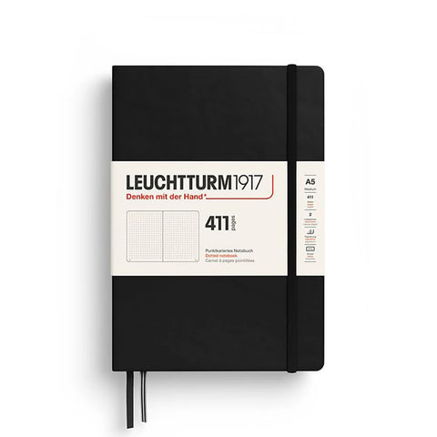 411 páginas Cuaderno Leuchtturm A5 - Black
