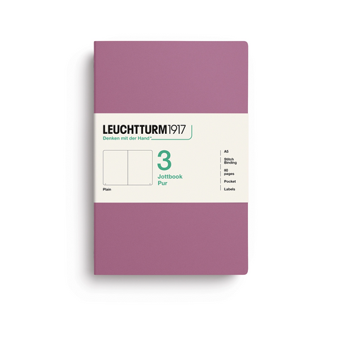 Jottbook Pur - Set de 3 - A5 Dusty Rose