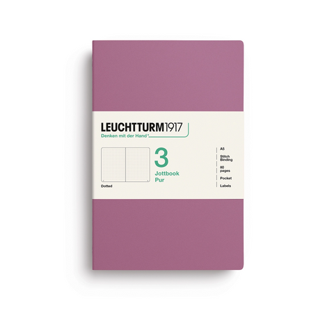 Jottbook Pur - Set de 3 - A5 Dusty Rose