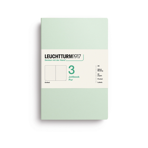 Jottbook Pur - Set de 3 - A5 Mint Green