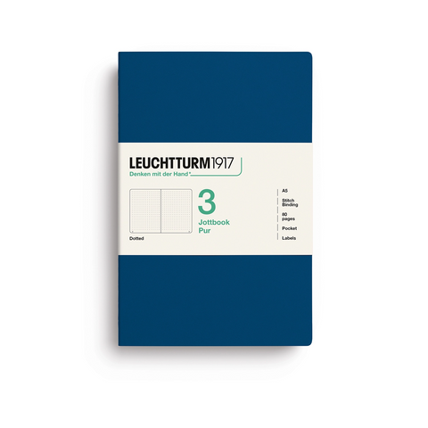 Jottbook Pur - Set de 3 - A5 Indigo