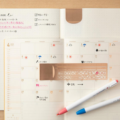 Regla con plantilla - Midori