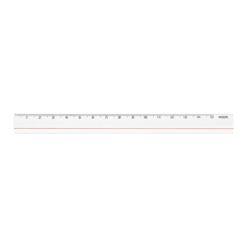Regla con lupa 15cm transparente Midori