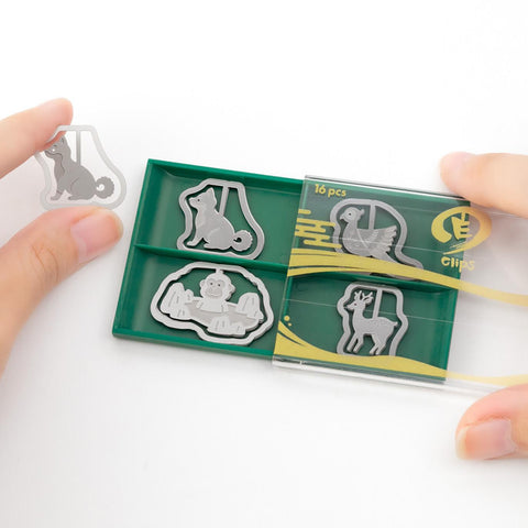 Clips metálicos - Animales japoneses