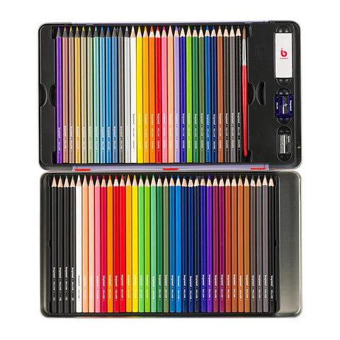 Estuche de metal con 70 lápices Bruynzeel