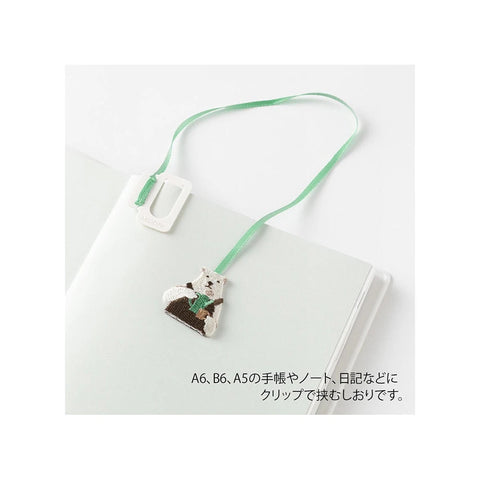 Clip marcapáginas bordado - Oso polar