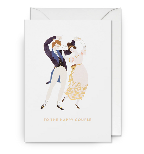 Tarjeta Felicitación Boda - Pareja feliz
