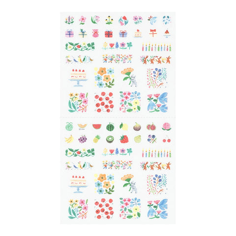 Stickers 2741 Margin Flower - Hoja de pegatinas