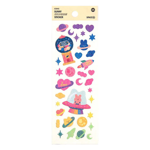 Stickers Hologram Space A - Hoja de pegatinas