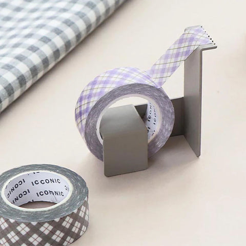 Washi tape 15mmx10m - Violet Check