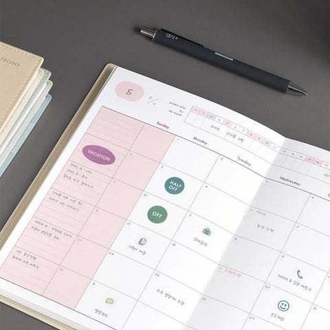 Agenda sin fechas - Office Planner Iconic