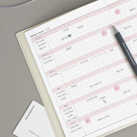 Agenda sin fechas - Office Planner Iconic