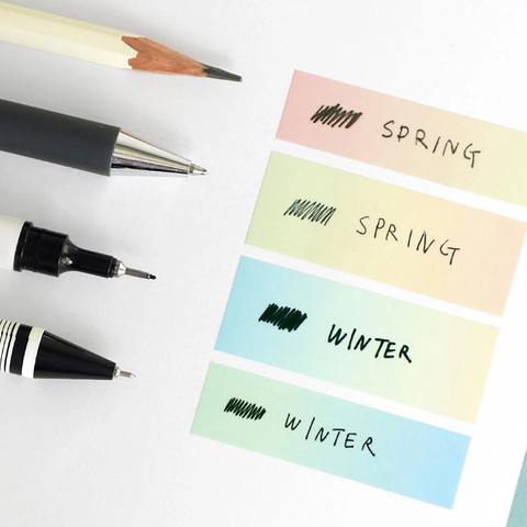Post-it y subrayadores adhesivos cortos - Winter