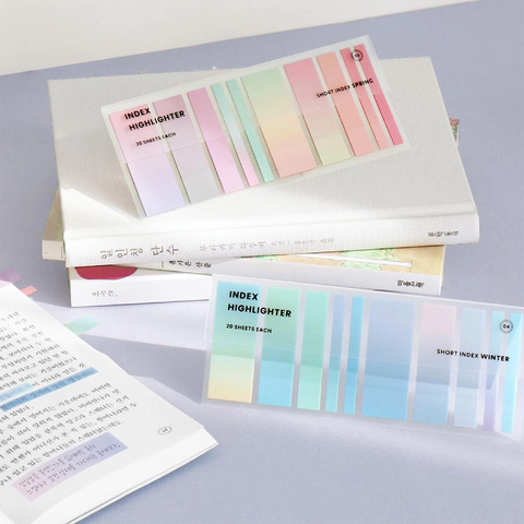 Post-it y subrayadores adhesivos cortos - Spring