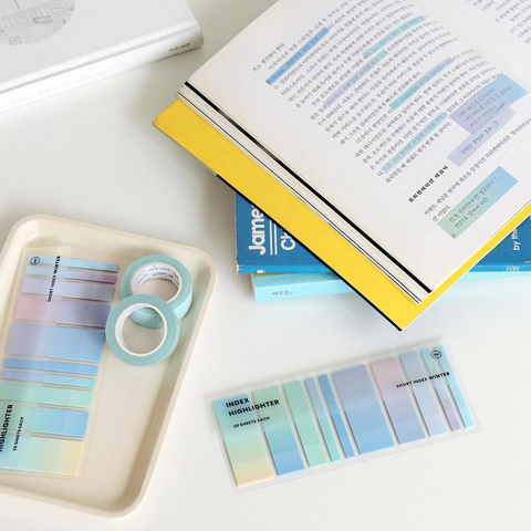 Post-it y subrayadores adhesivos cortos - Winter