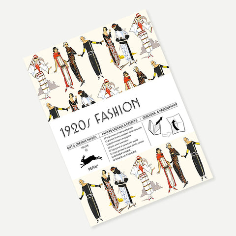 Libro con 12 papeles de regalo - 093 1920s Fashion