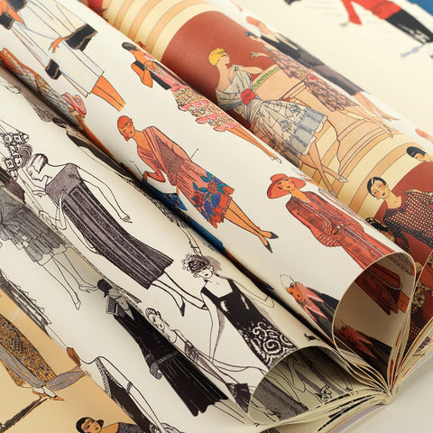 Libro con 12 papeles de regalo - 093 1920s Fashion