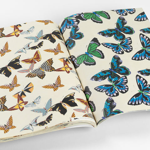 Libro con 12 papeles de regalo - 117 Mariposas japonesas