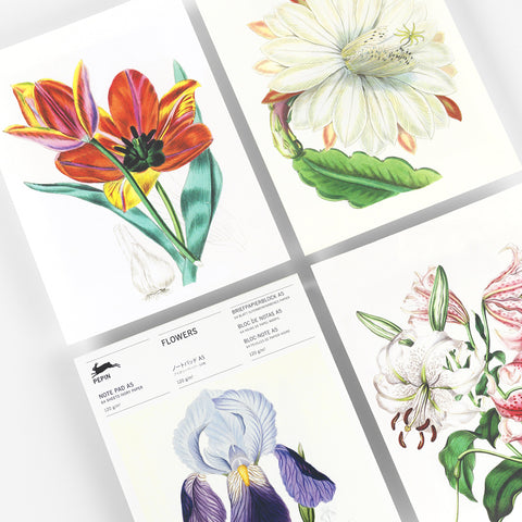 Bloc de notas A5 | Papel de carta - Flowers