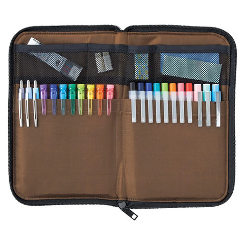 Estuche plano ancho Lihit Lab - Azul marino