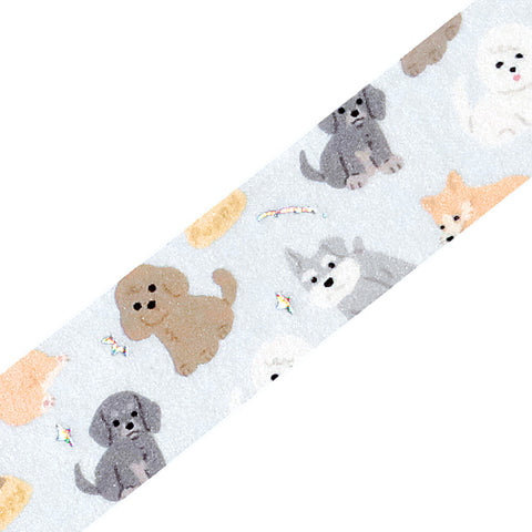 Washi tape con dorado - Perros