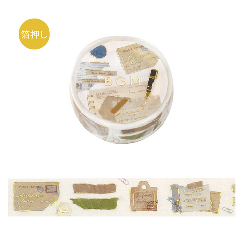 Washi tape con dorado - Collage