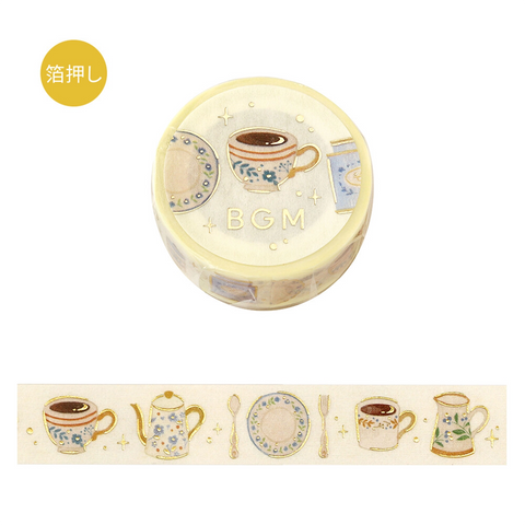 Washi tape con dorado - Afternoon tea