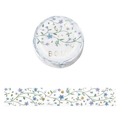 Washi tape con dorado - Danza de flor