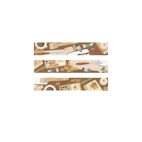 Washi tape con dorado 20mm - Escritorio del Artista