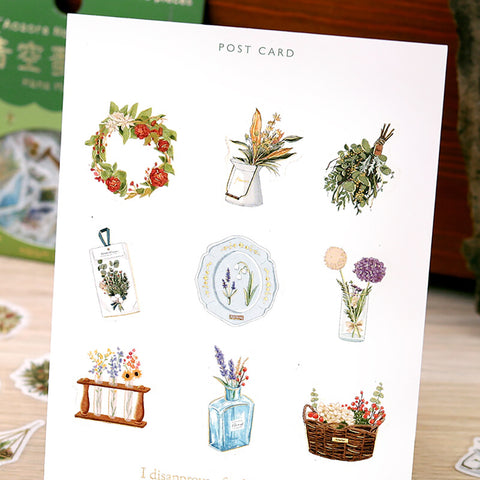 Pegatinas washi - Ramos de flores