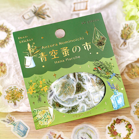 Pegatinas washi - Ramos de flores