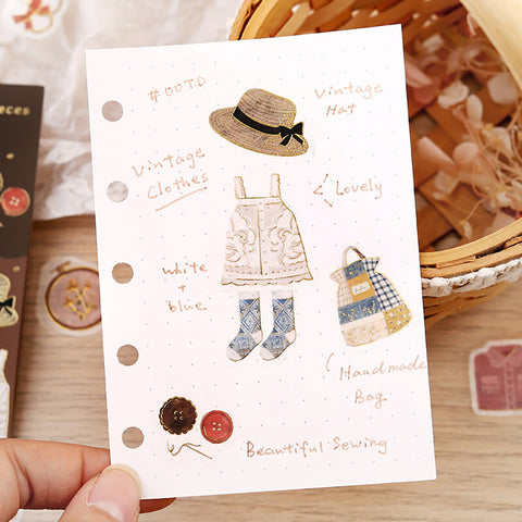 Pegatinas washi - Ropa Vintage