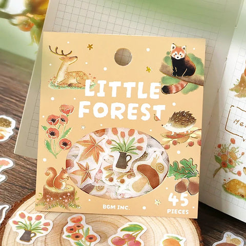 Pegatinas washi - Little Forest - Amarillo