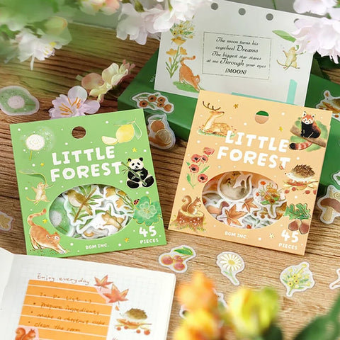 Pegatinas washi - Little Forest - Amarillo